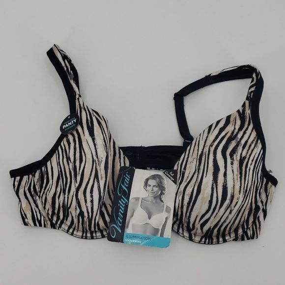 VANITY FAIR ILLUMINATION zebra full coverage bra - Picture 1 of 5